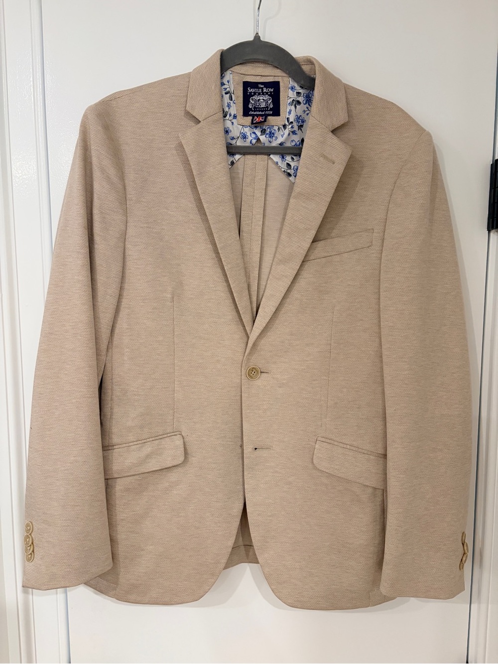 The Savile Row Company Tan Summer Blazer Suit Jacket 38R Men’s London Clothing